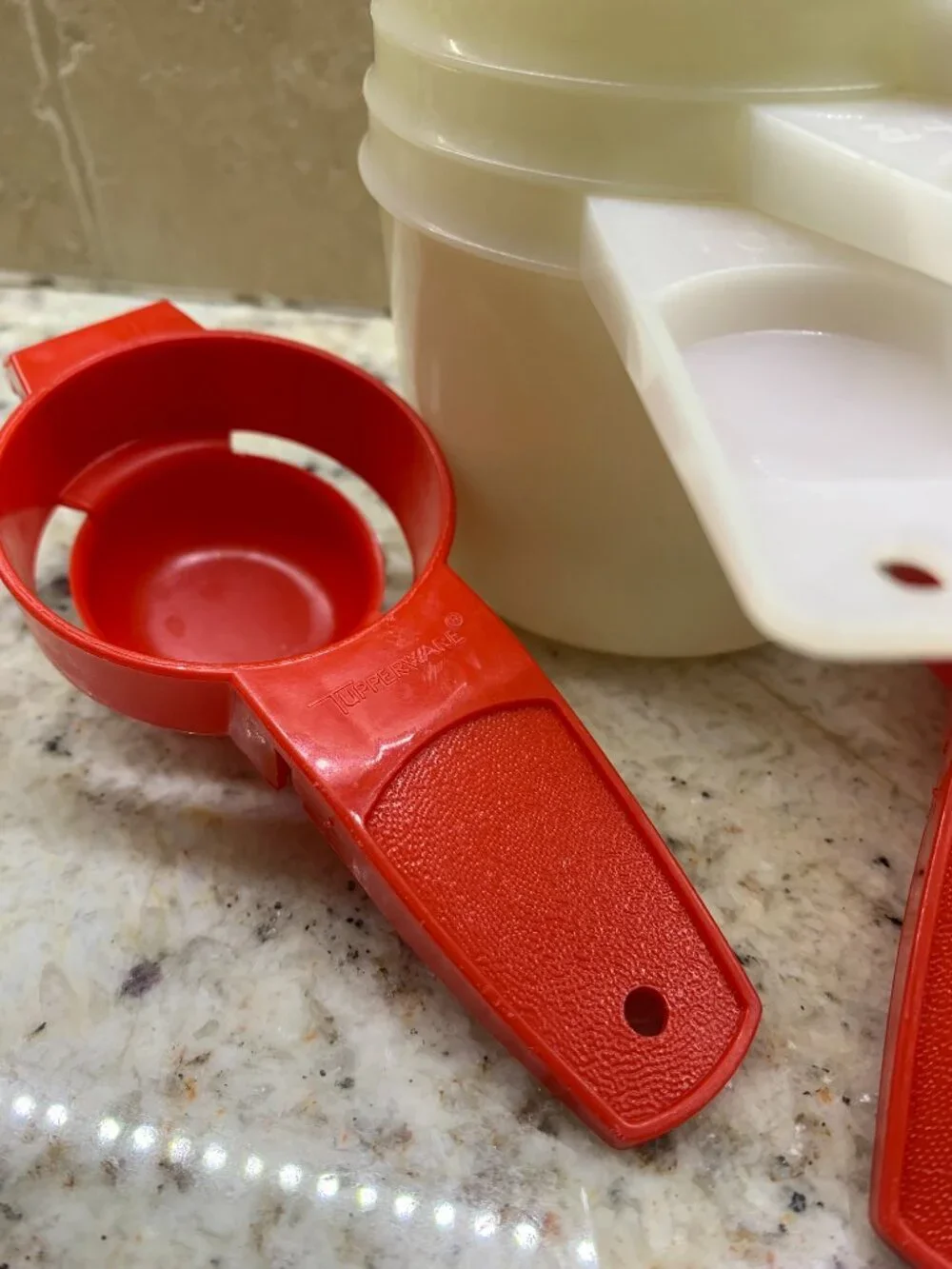Tupperware Measuring Cups and Egg Separator